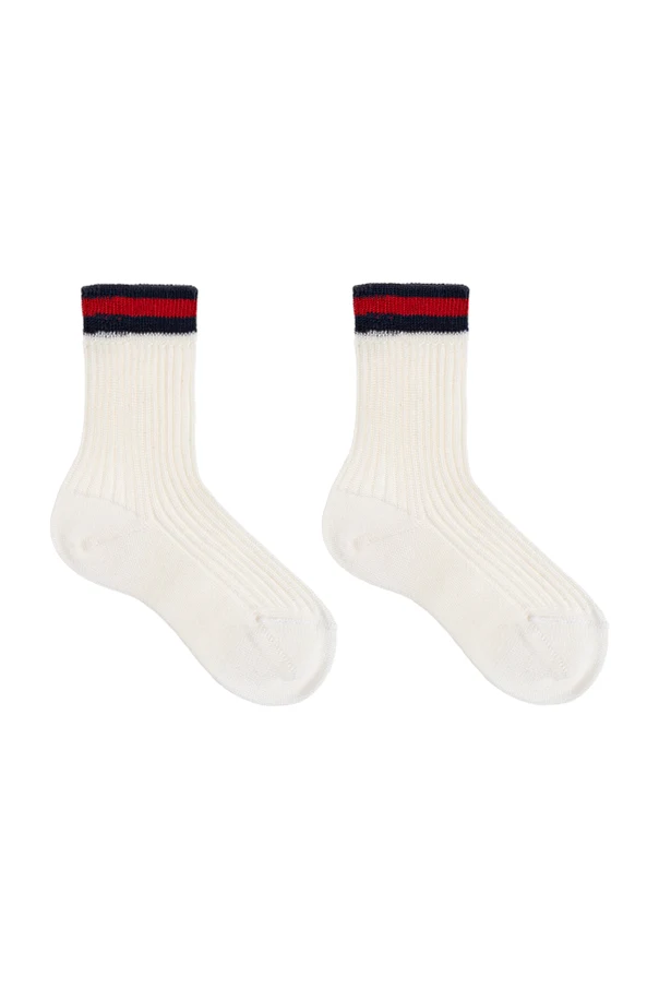 WHITE Cotton socks