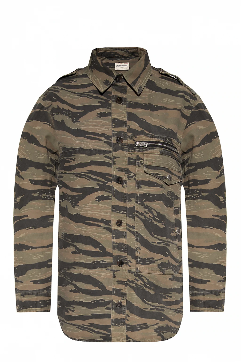 Camo-motif shirt