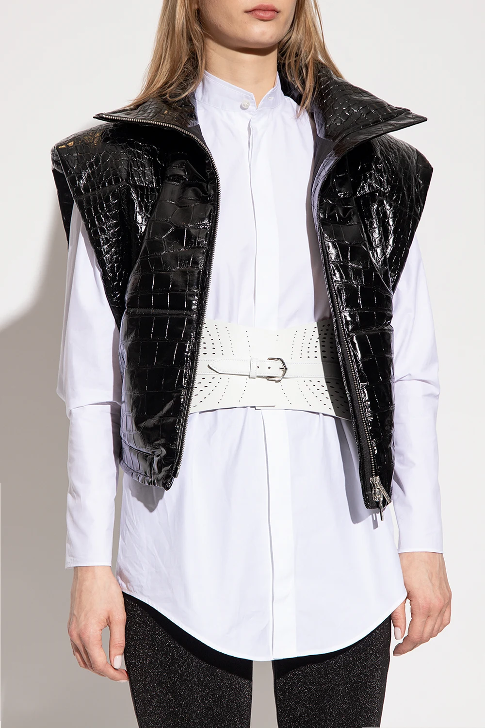 Waist belt with perforations