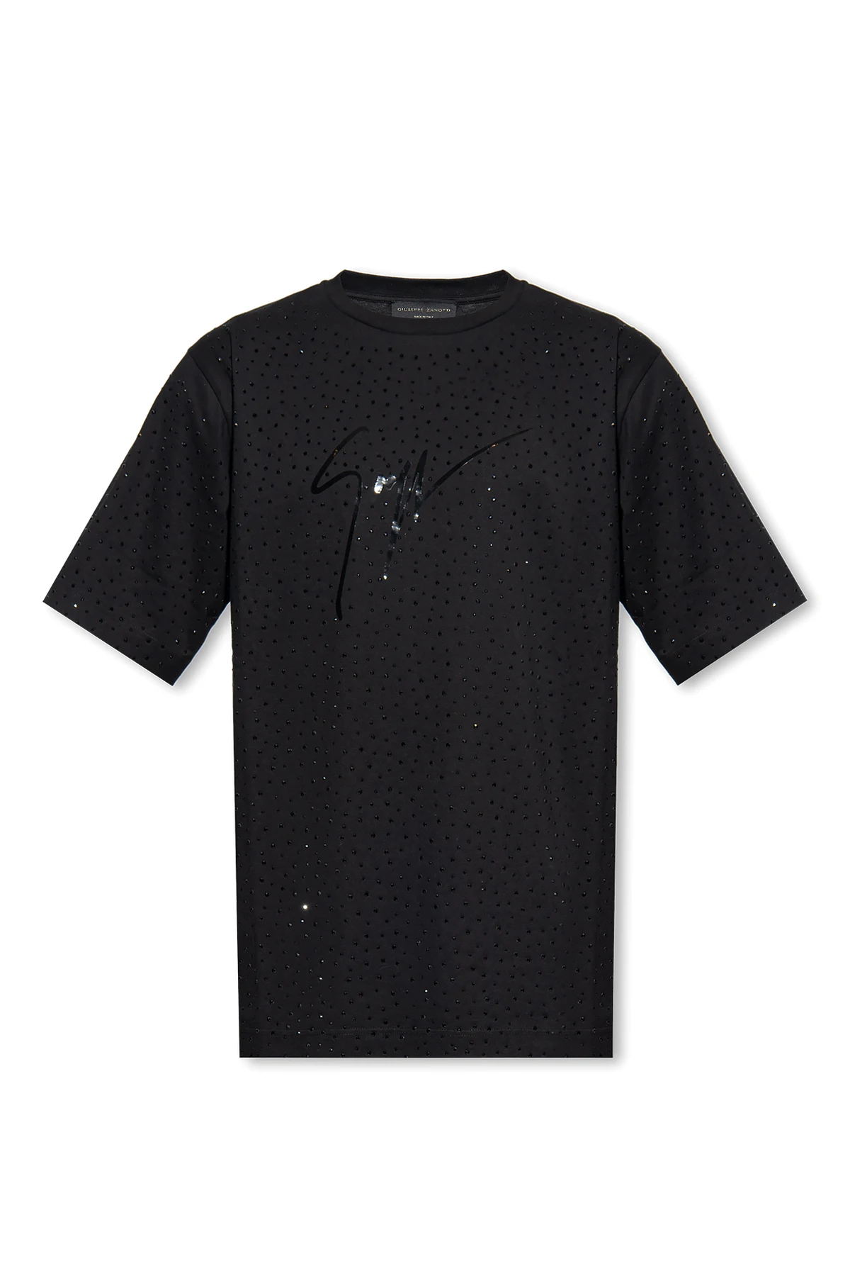 T-shirt with sparkling appliqués