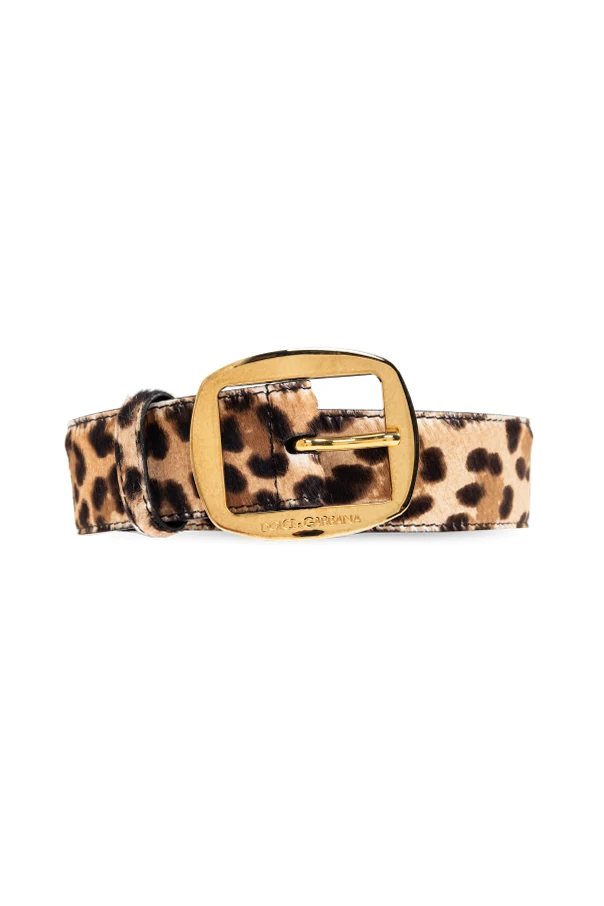 BRAUN Gürtel mit Animal-Print