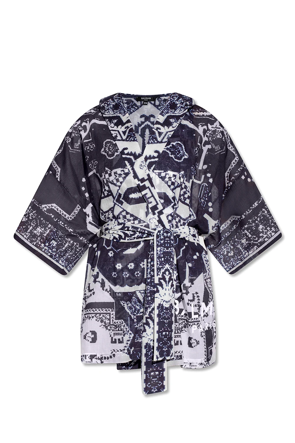 Wzorzyste kimono plażowe