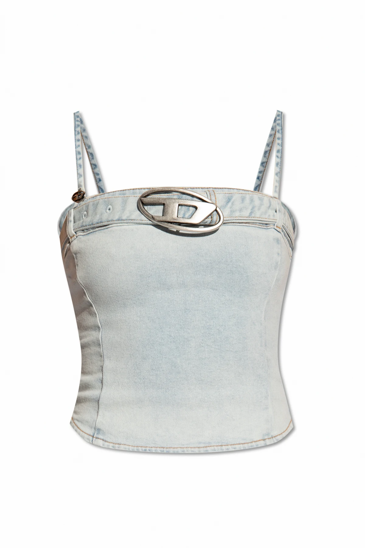 ‘DE-LUCY-S’ denim tank top