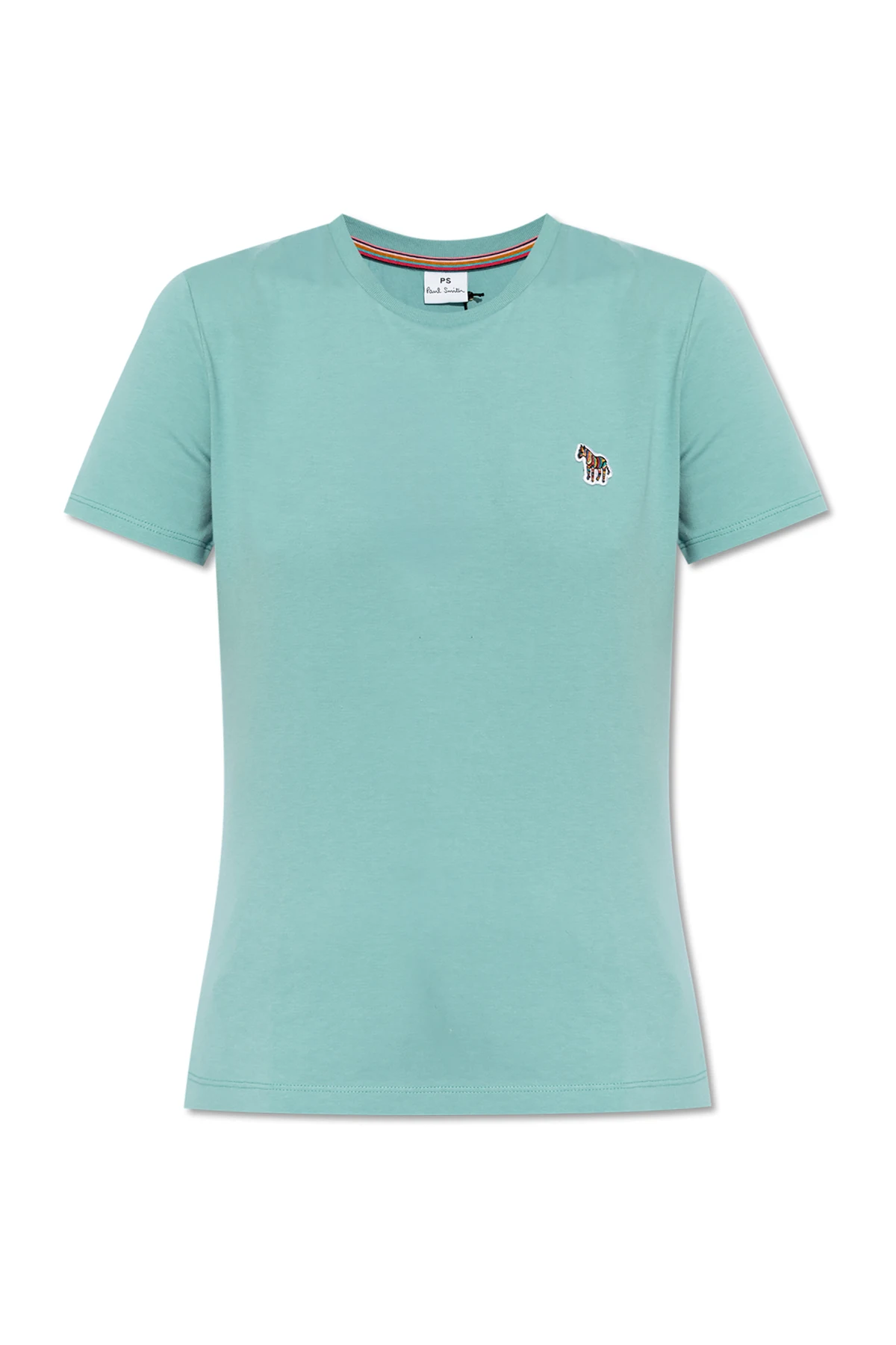 T-Shirt mit einem Aufnäher