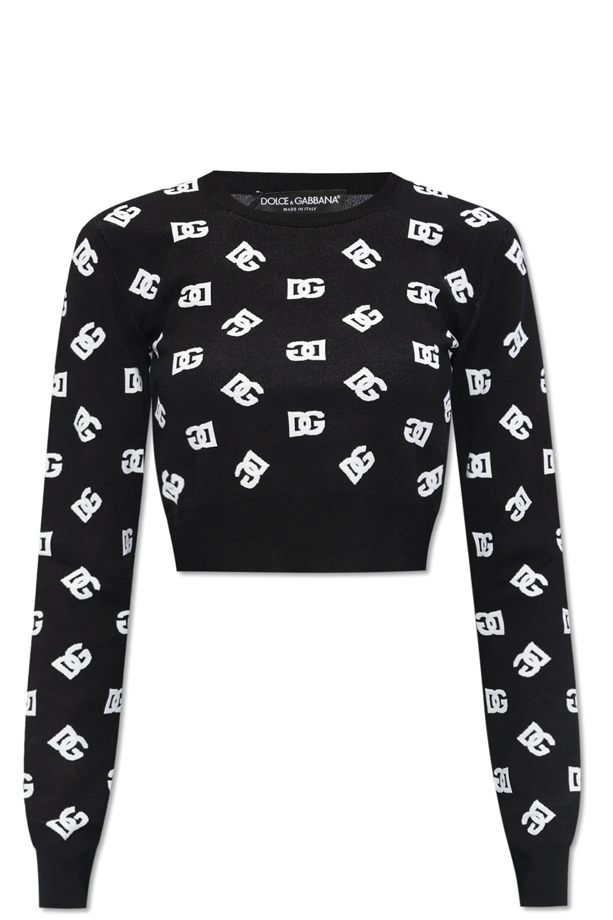 Cropped top with monogram