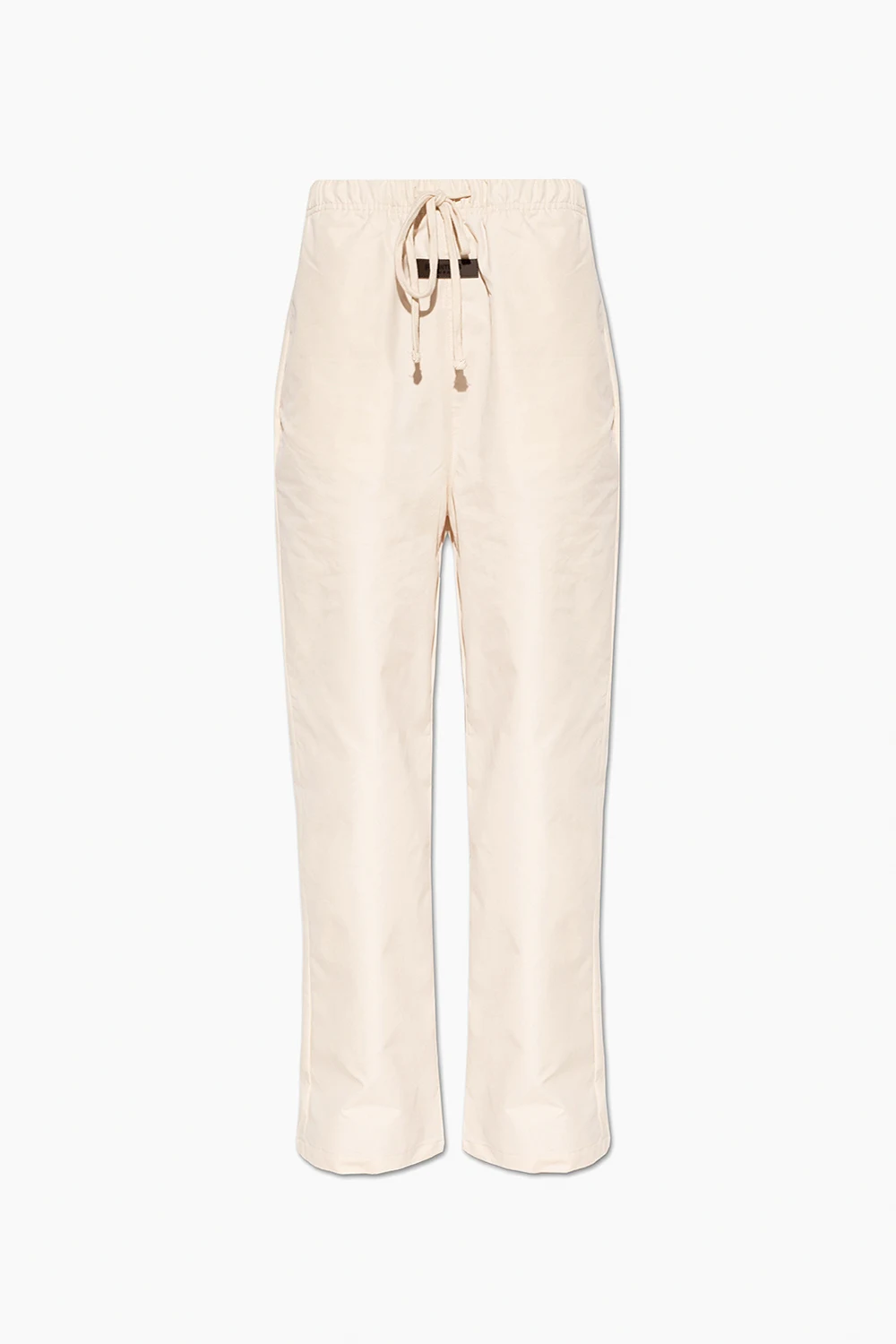 cream Trousers with logo