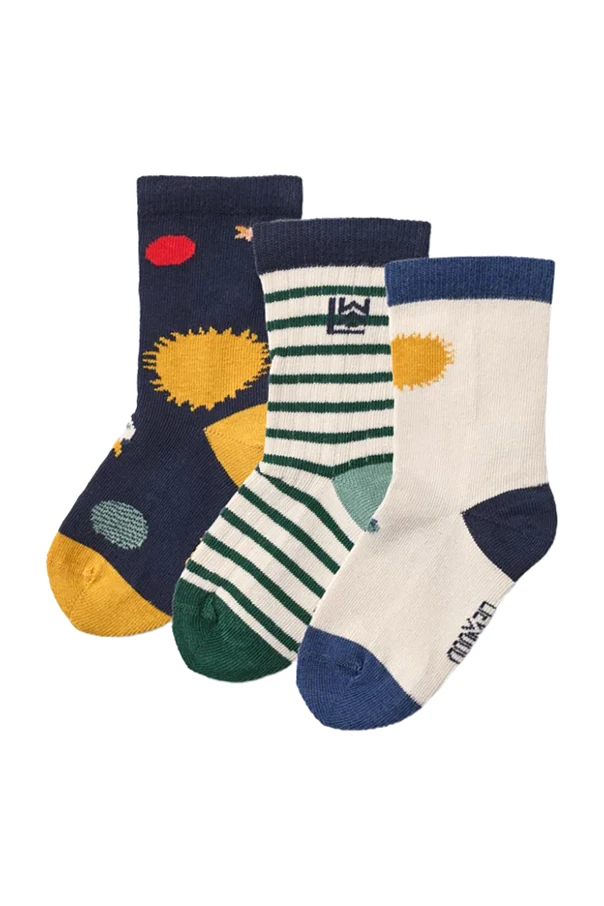 MULTICOLOUR Three-pack of patterned socks