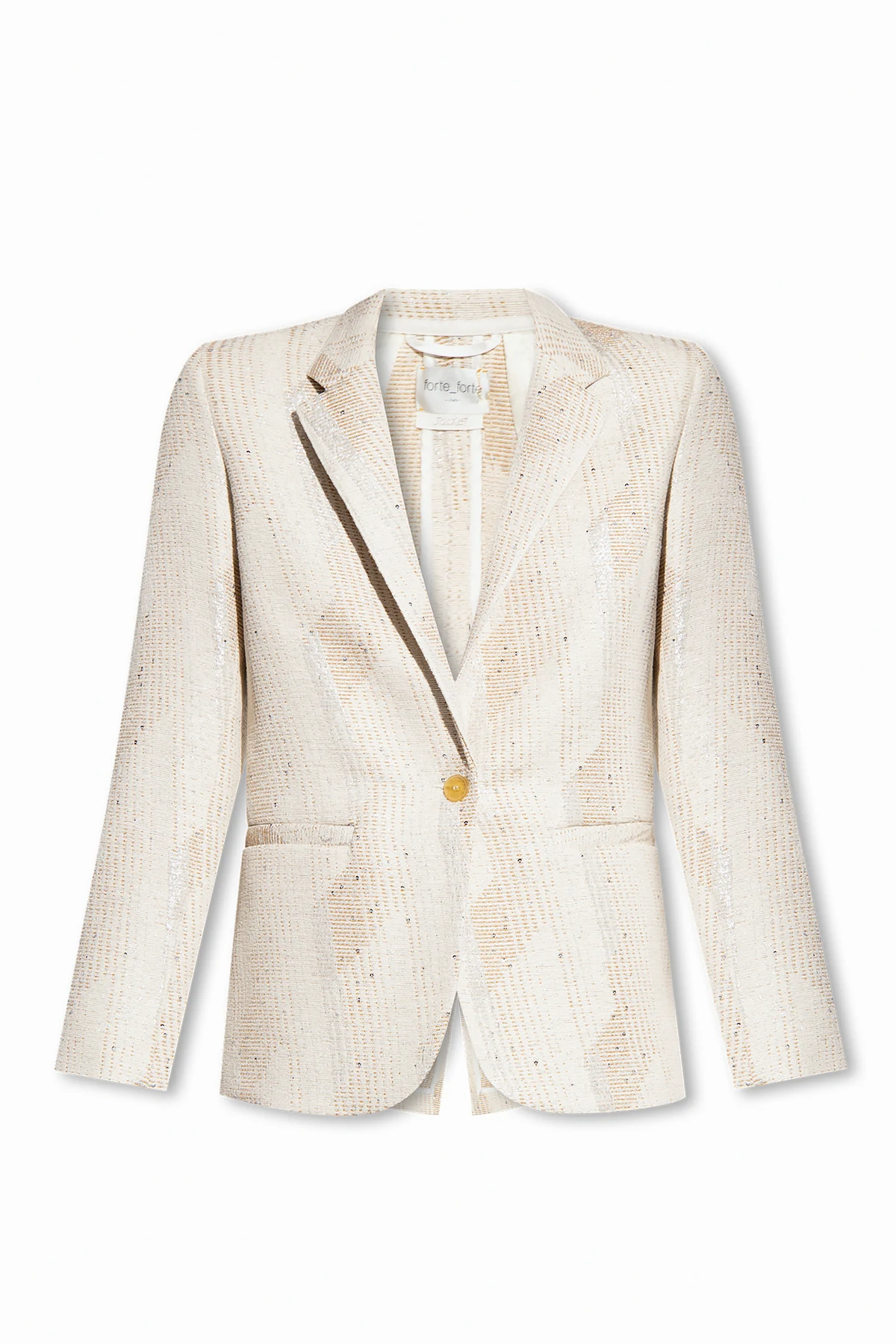 Blazer with lurex threads