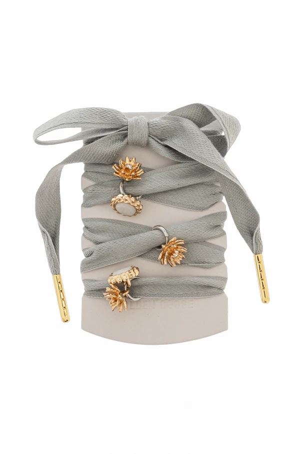 BLUE Shoelaces with pendants