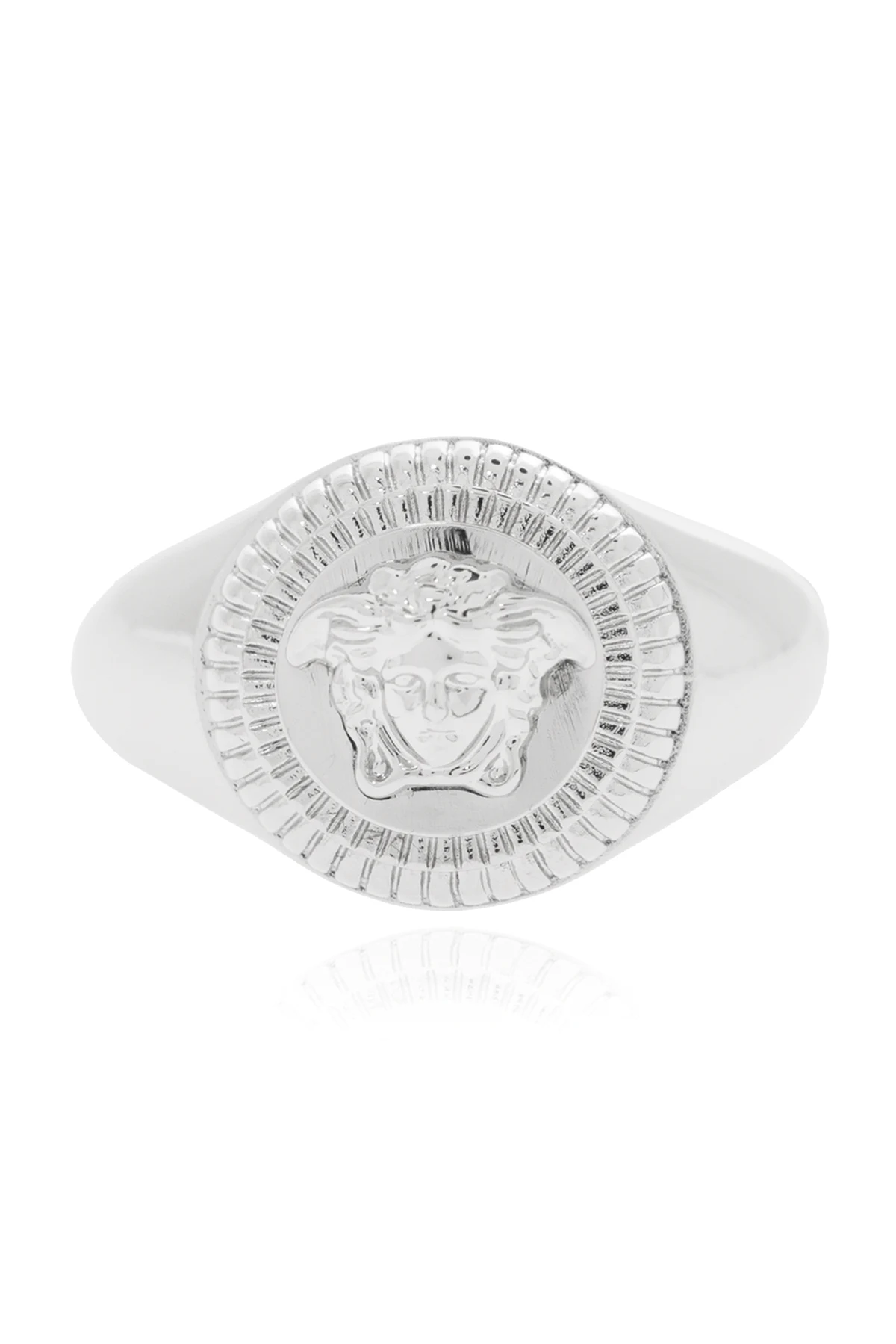 Signet ring with Medusa face