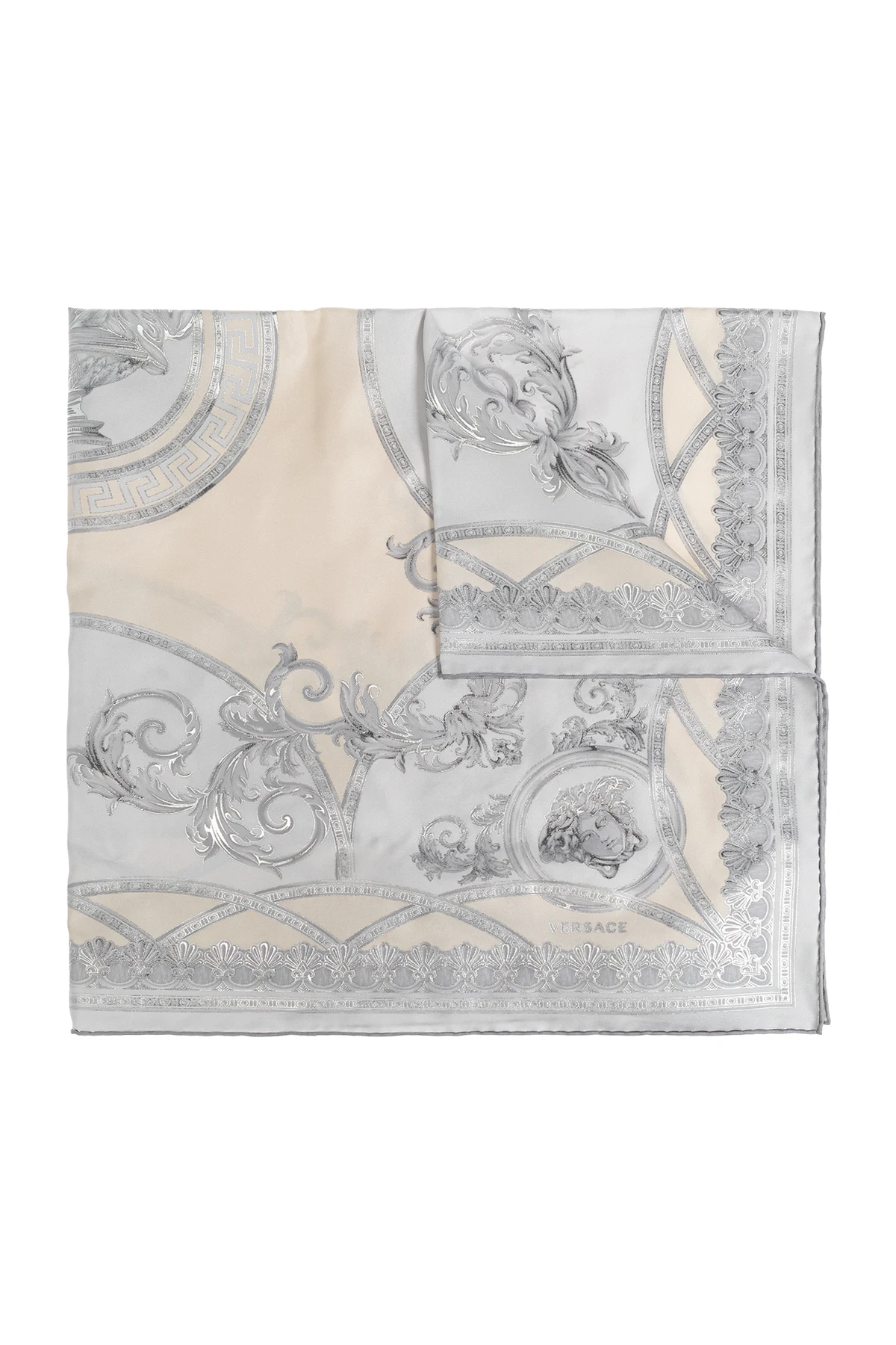 SILVER Silk scarf