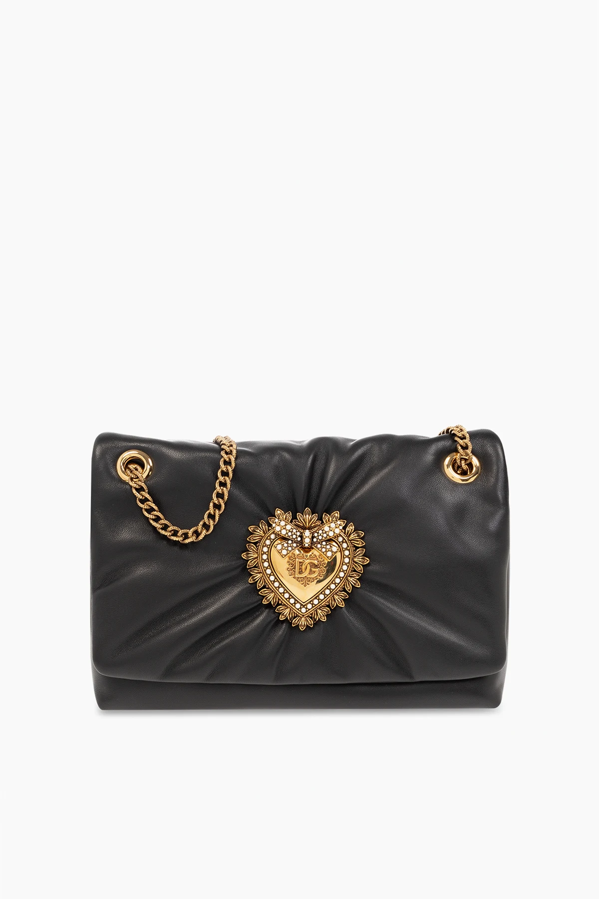 Shoulder bag with floral motif