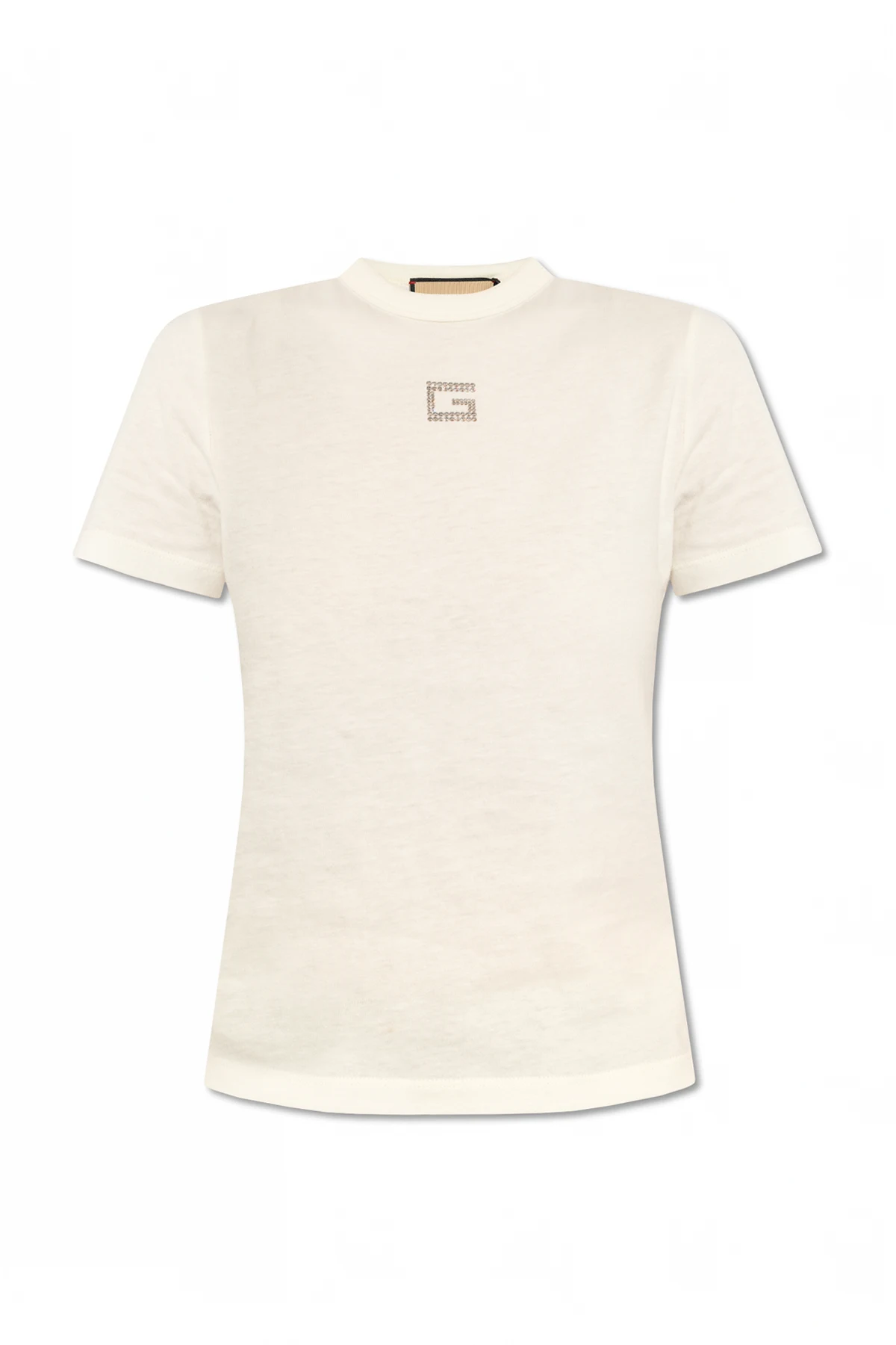 T-shirt z połyskującym logo