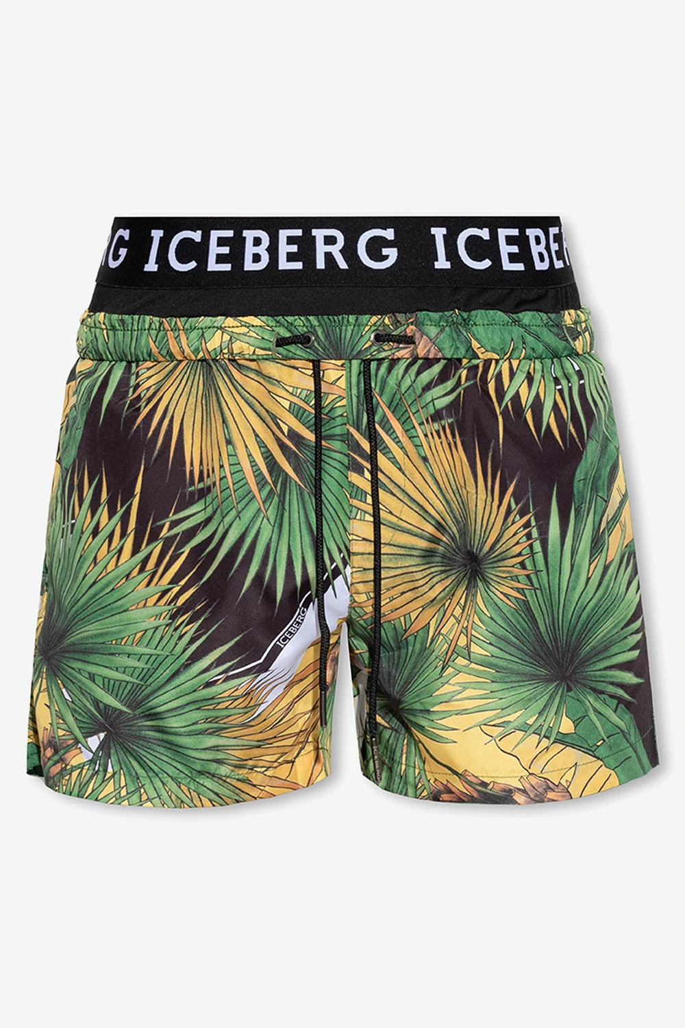 Swimming shorts with floral motif
