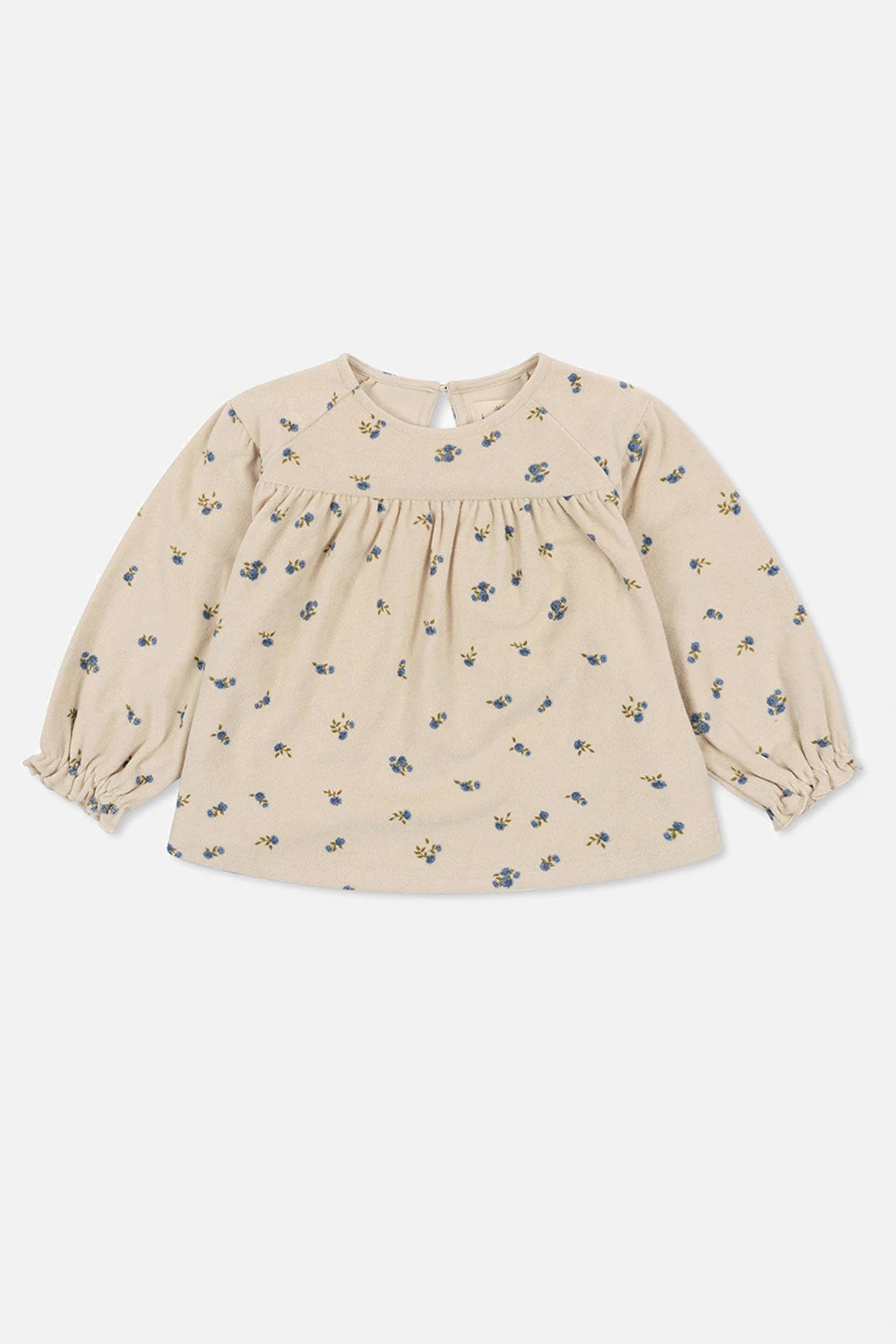 Top with floral motif