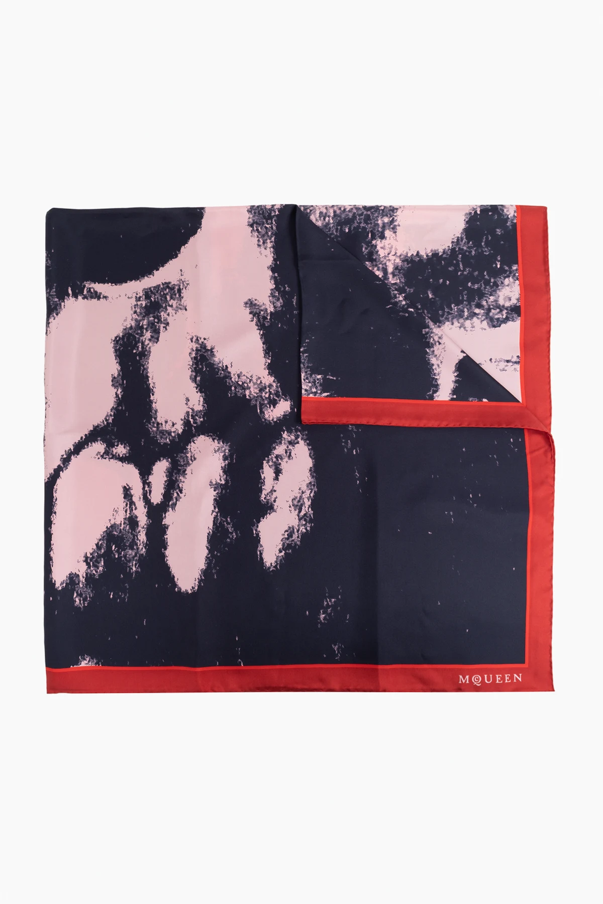NAVY BLUE Silk scarf