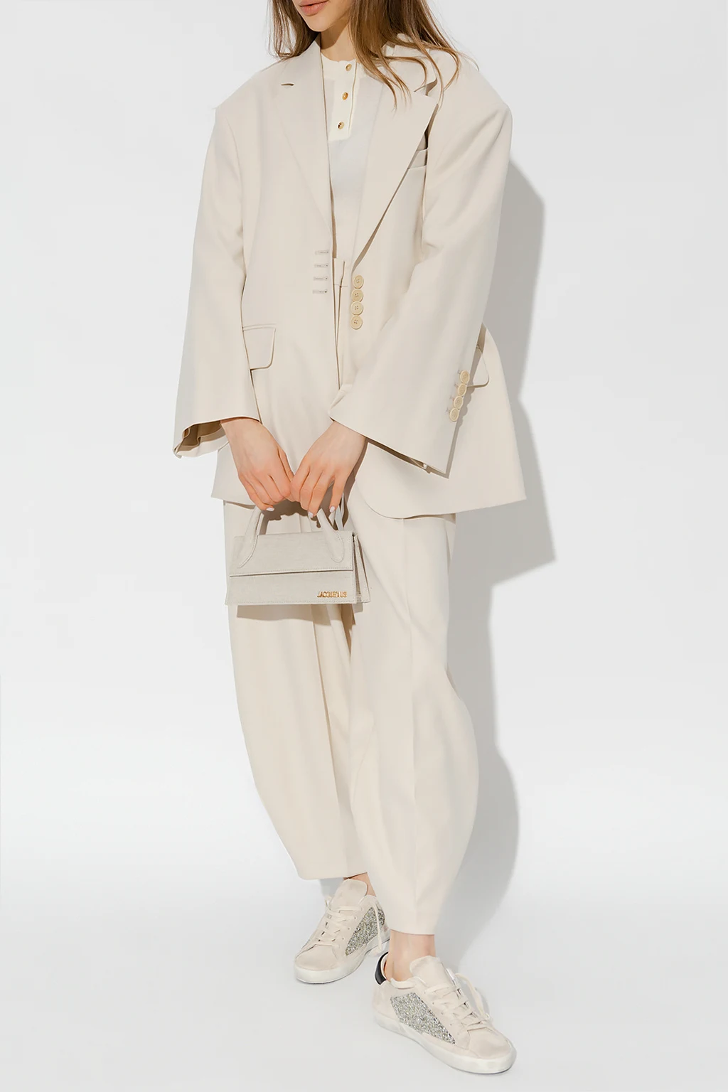 ‘Carlien’ pleat-front trousers