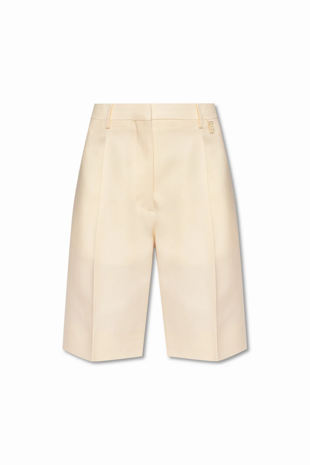 ‘Lorette’ pleat-front shorts