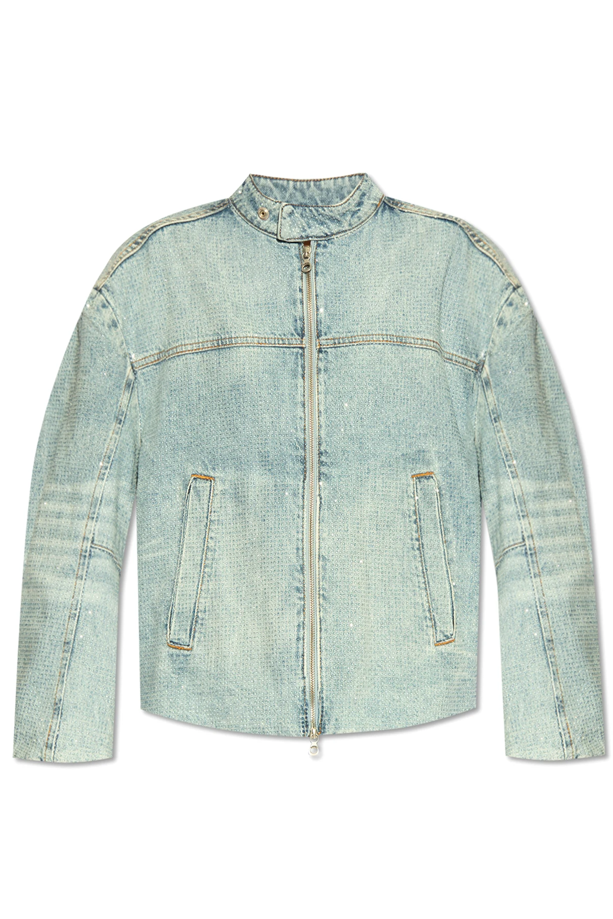 light blue ‘DE-MARGE-FSE’ denim jacket