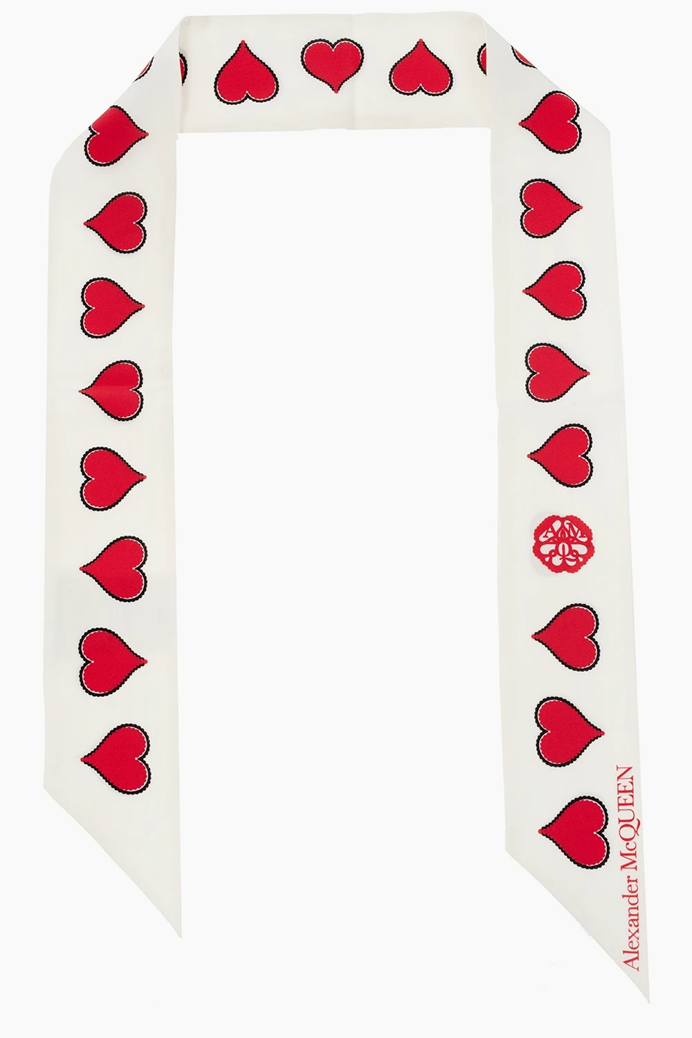 Silk scarf with logo