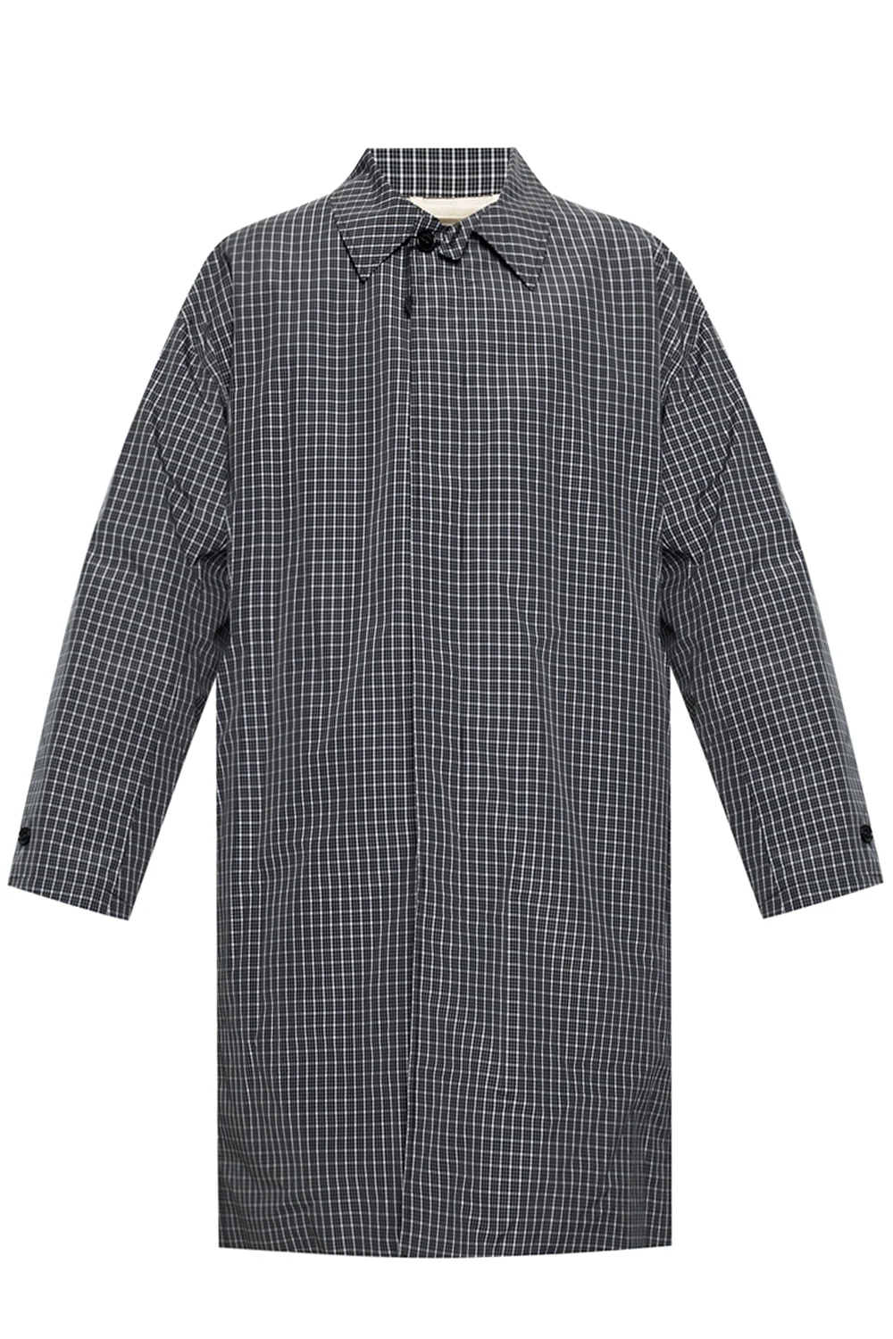 Checked coat