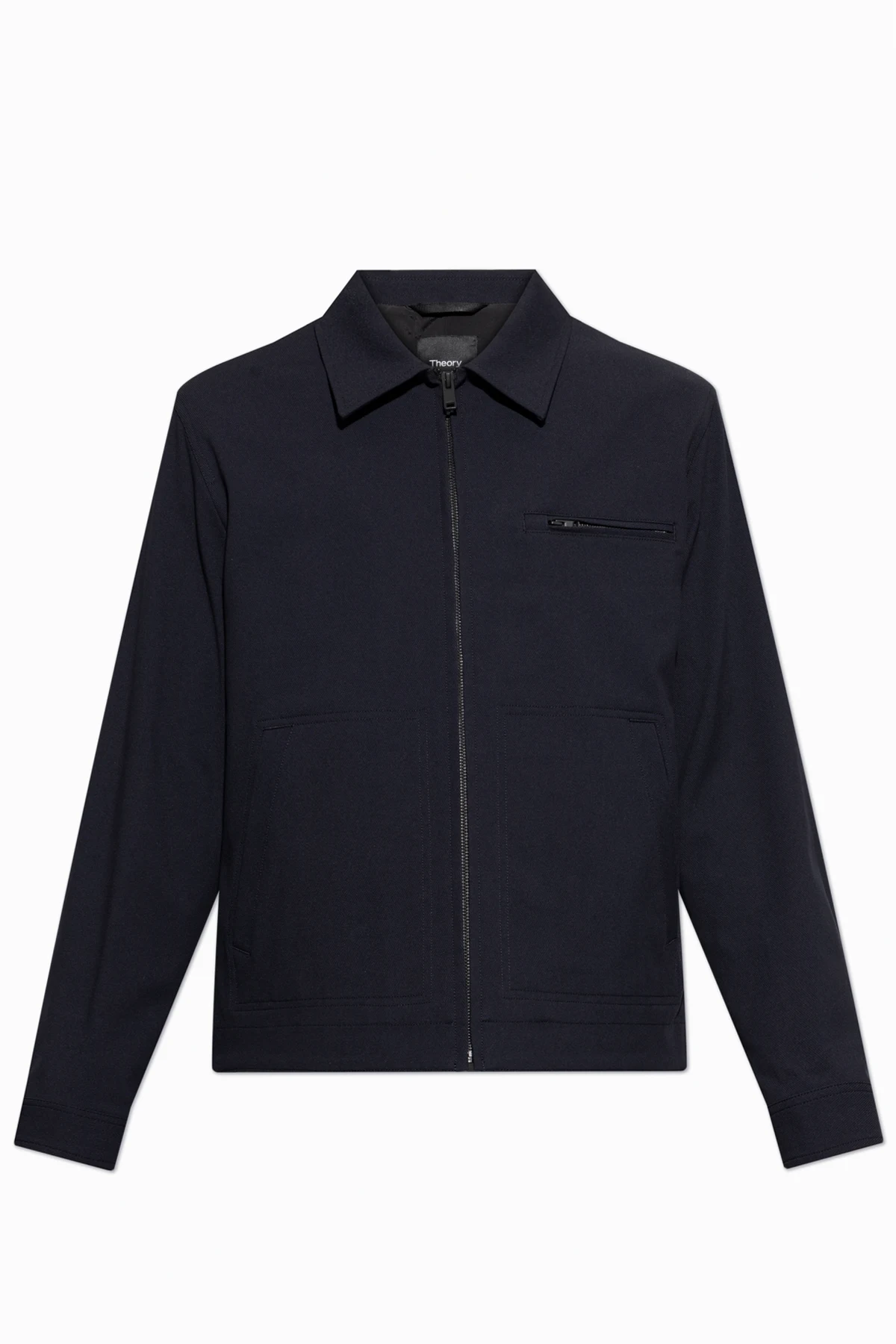 NAVY BLUE Jacket with collar