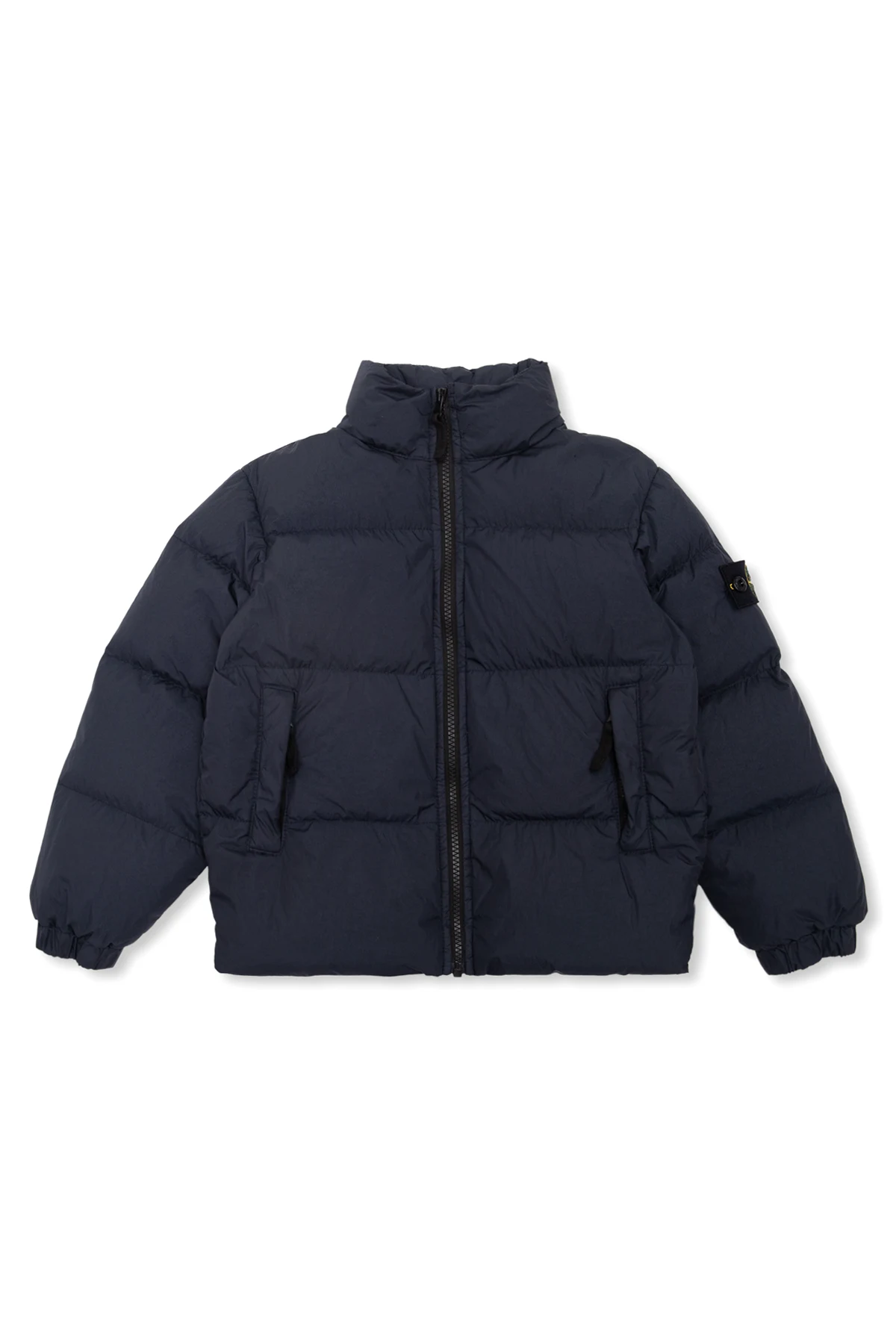 Puffer jacket with logo