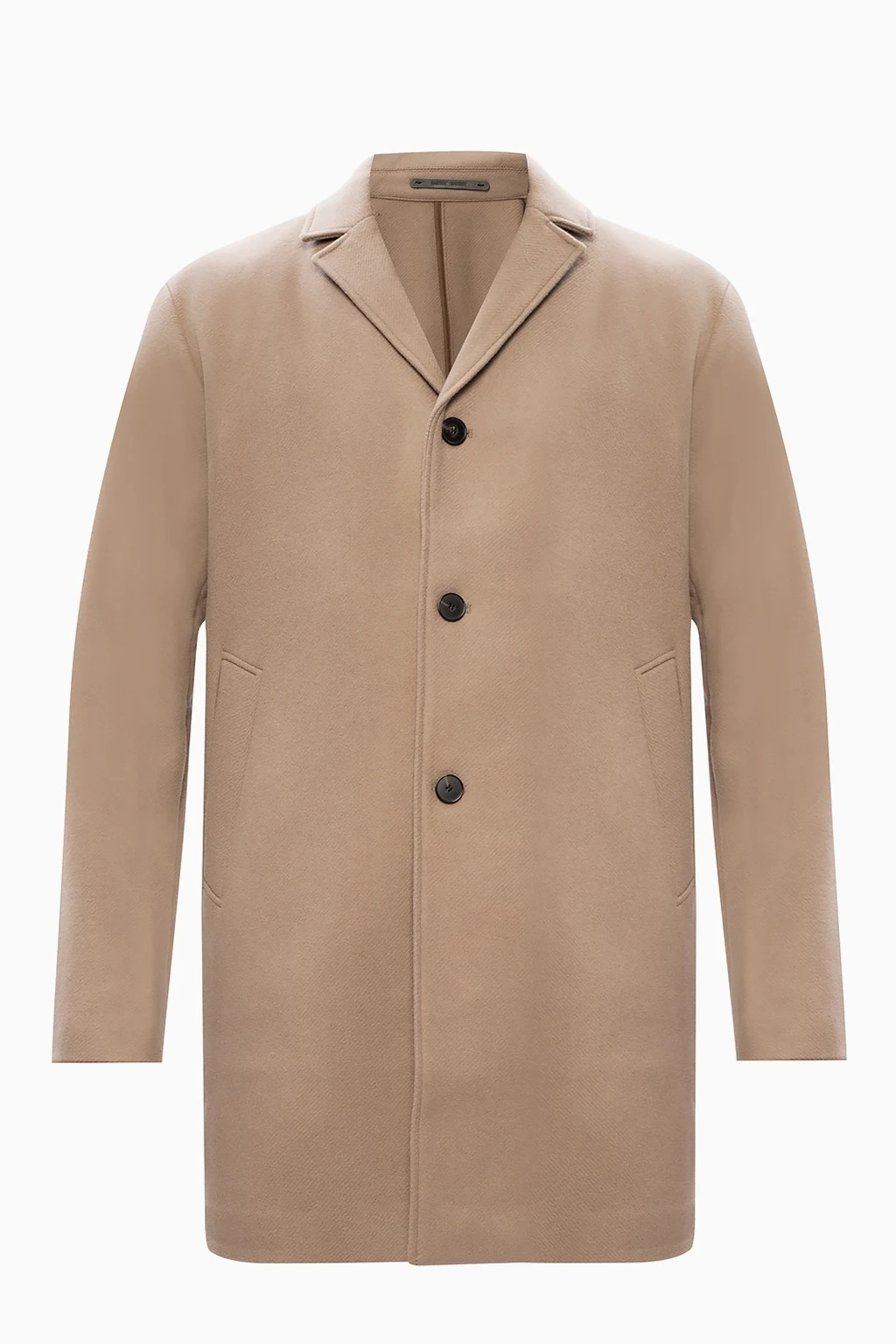 Coat with notched lapels