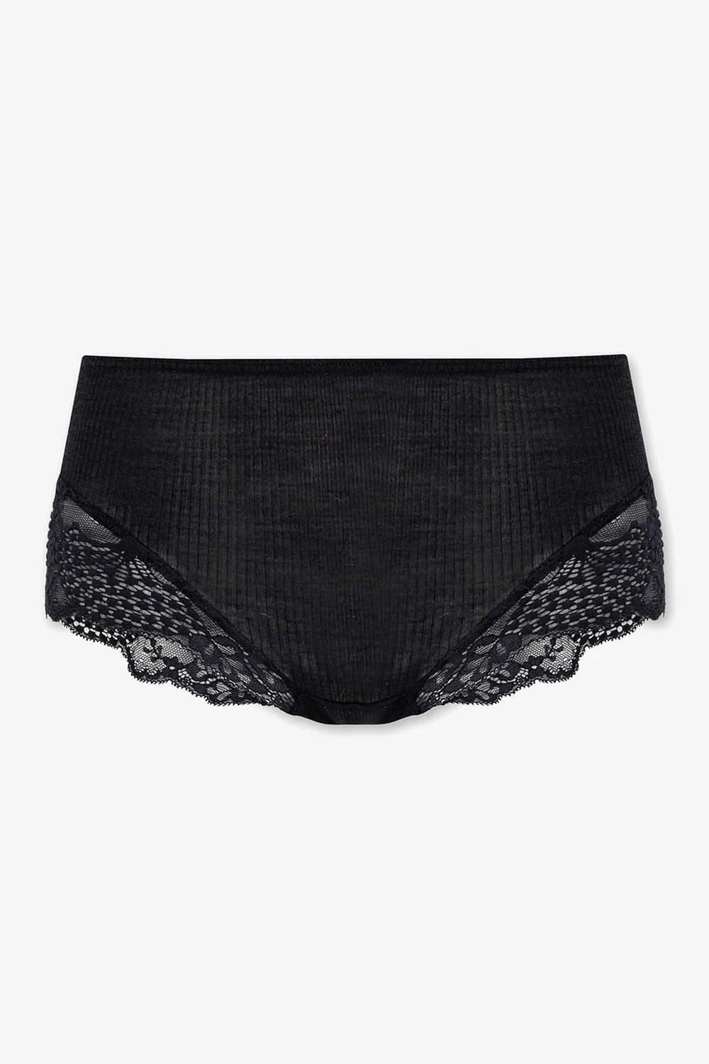 Ribbed high-rise briefs