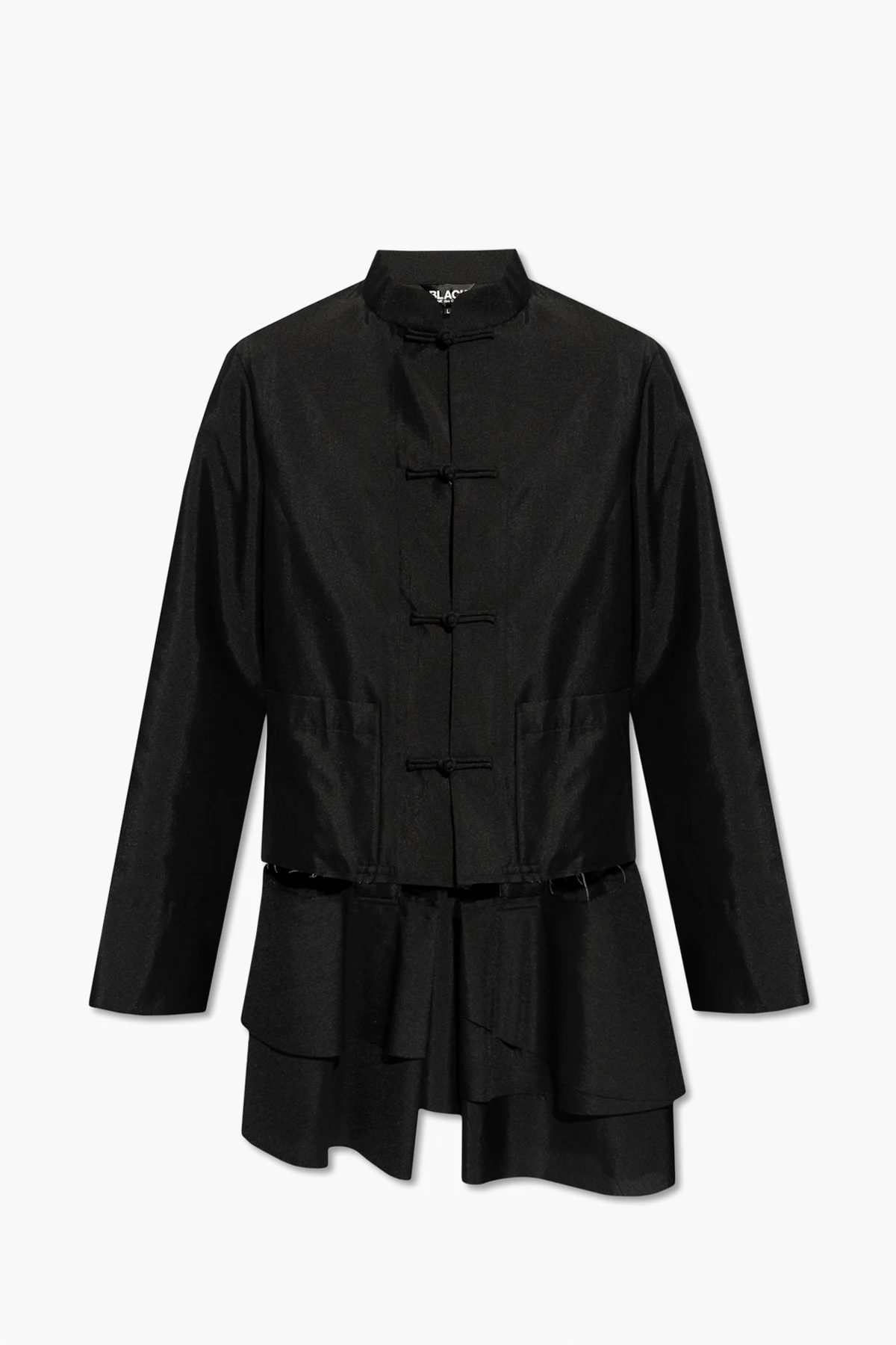 Blazer with standing collar