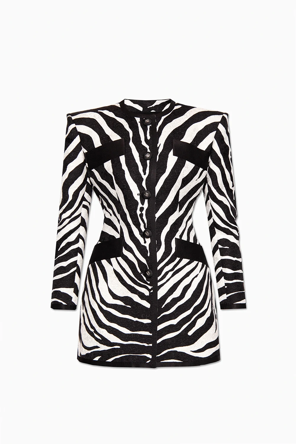Single-breasted blazer with animal motif