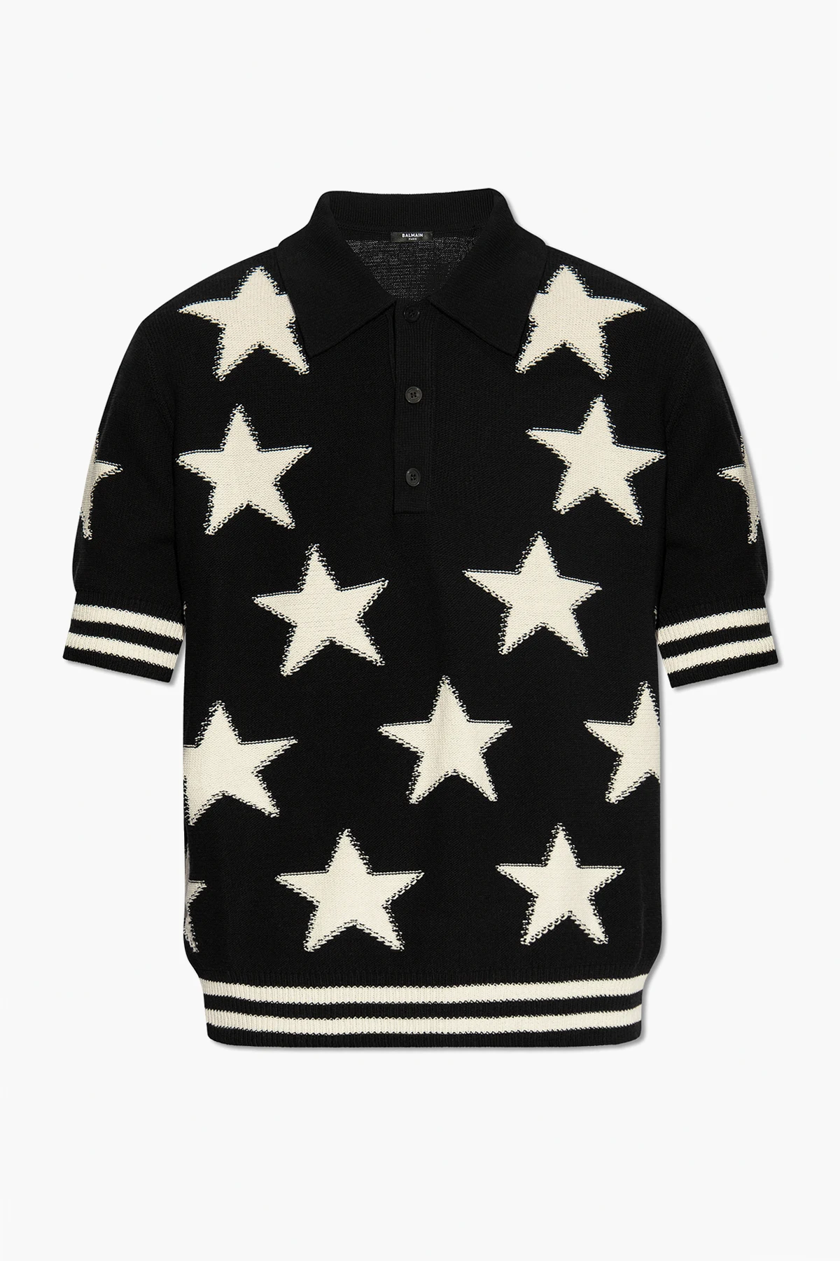 Patterned polo shirt