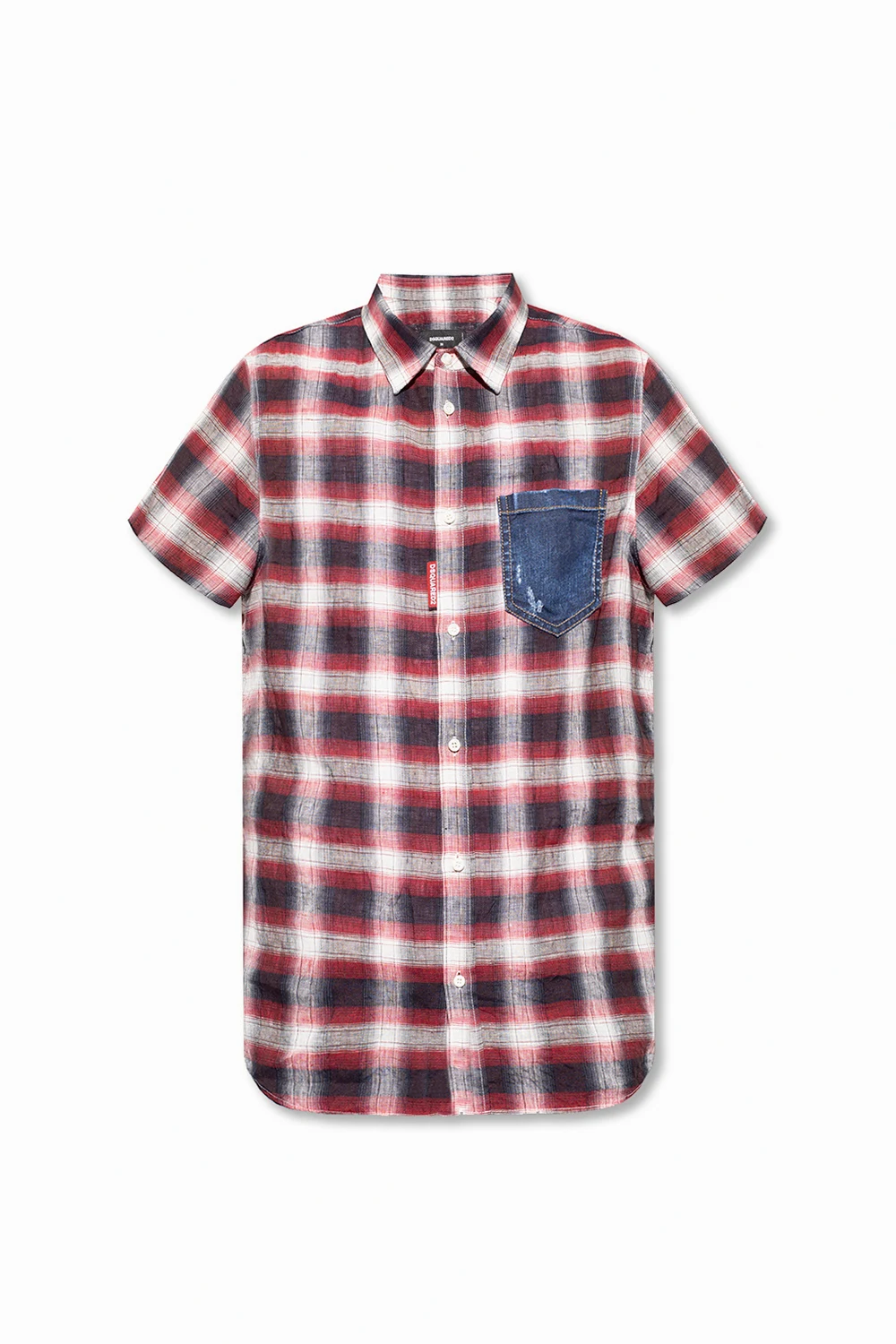Checked linen shirt