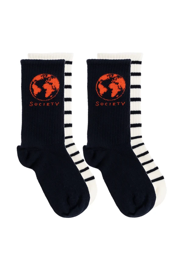 MARINEBLAU 2er-Pack Socken