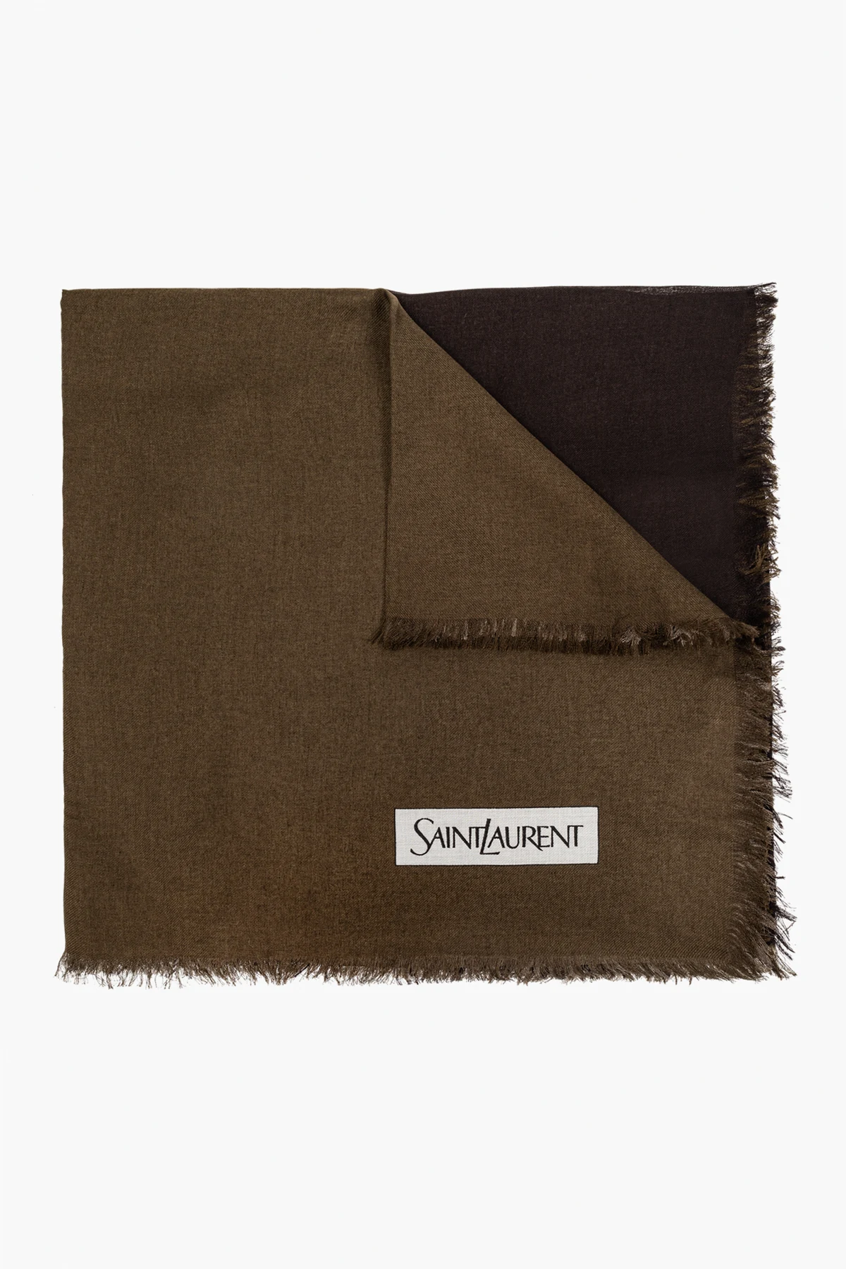 GREEN Scarf with logo