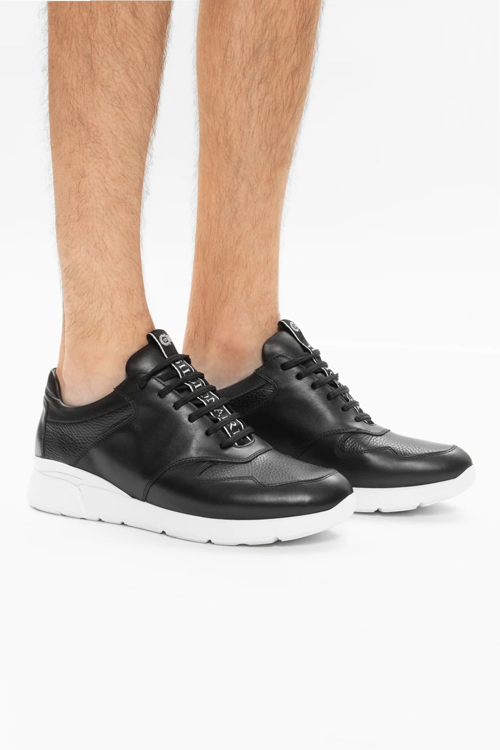 Lace-up sneakers with logo