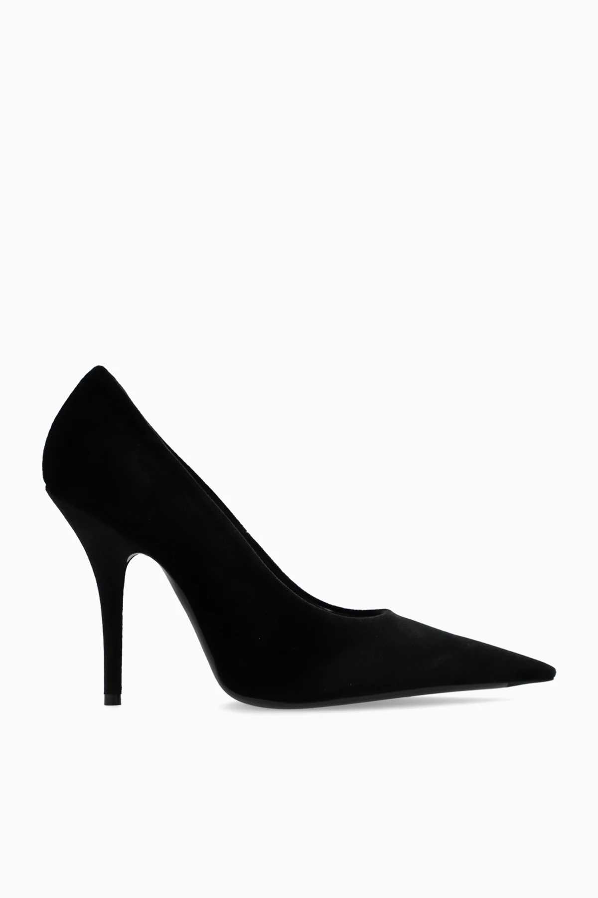 'Knife' velvet stiletto pumps
