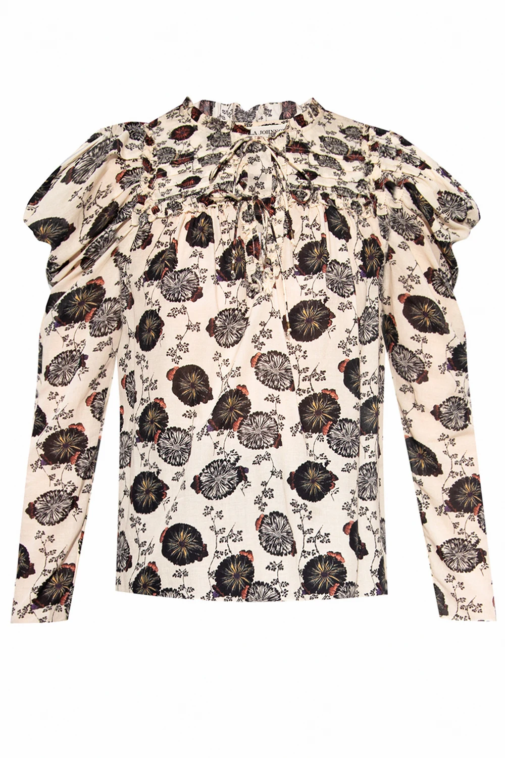 Top z motywem kwiatowym