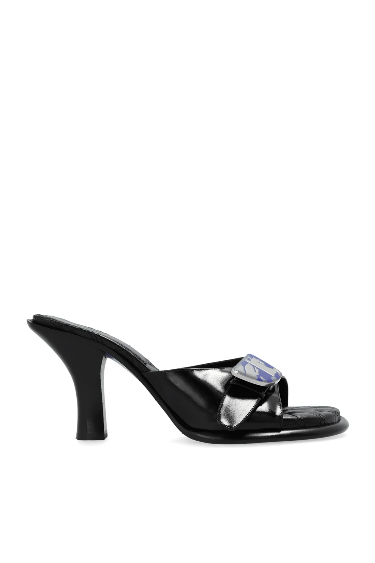 BLACK ‘Bay’ heeled slippers