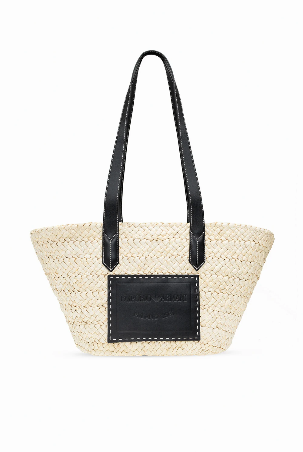 Straw shoulder bag