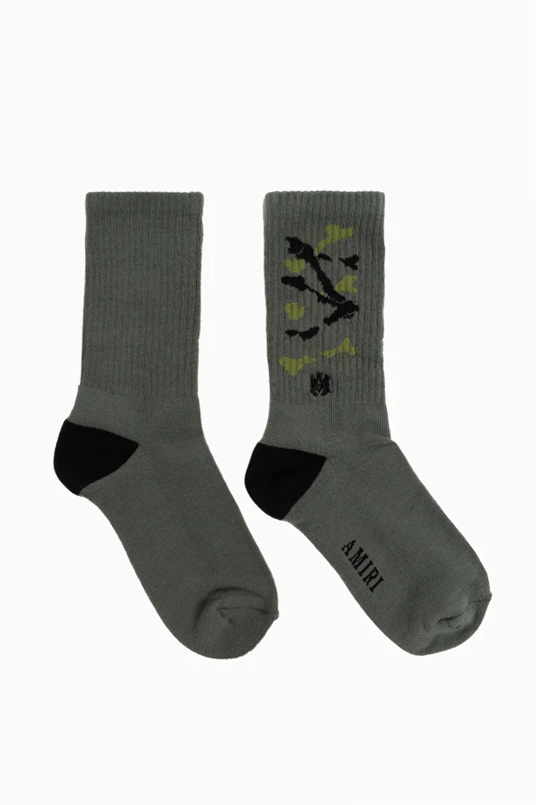 GREEN Socks with logo