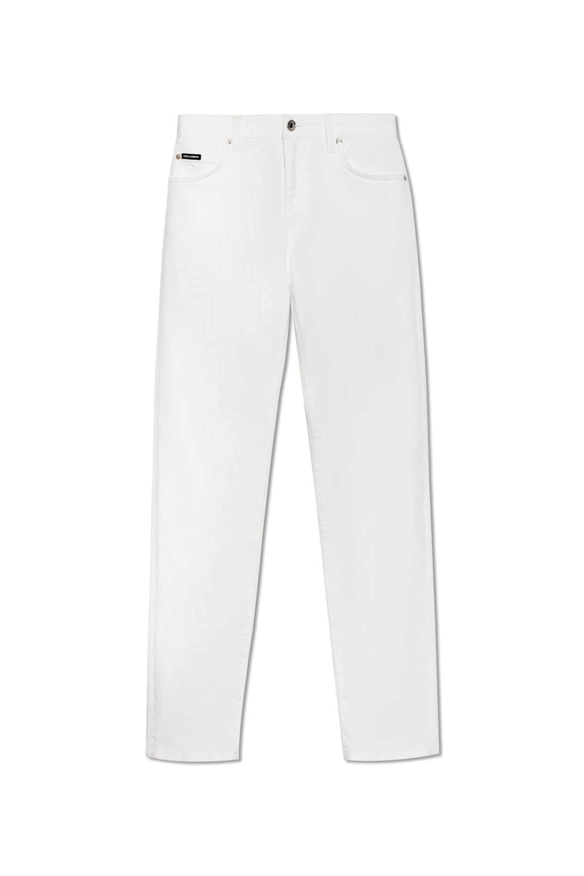Jeans with logo application