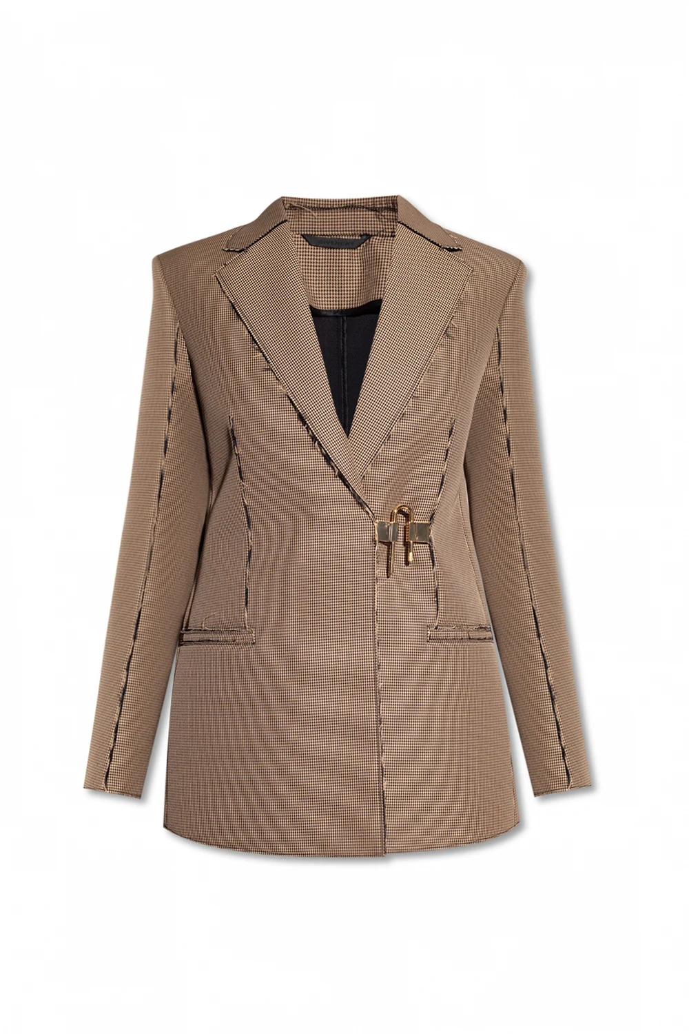 Blazer with decorative closure