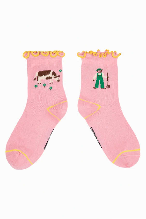 ROSA Baumwollsocken mit dekorativem Muster