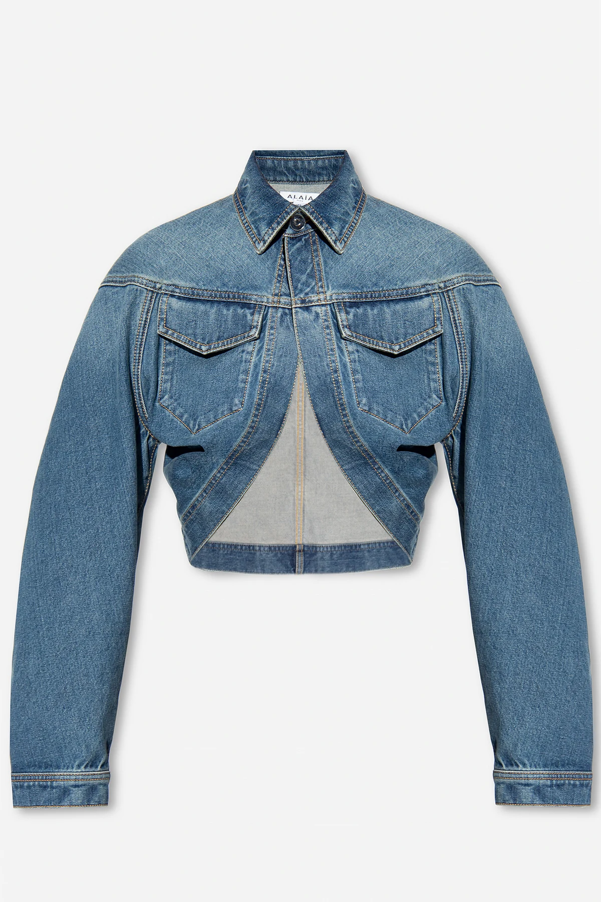 Cropped denim jacket