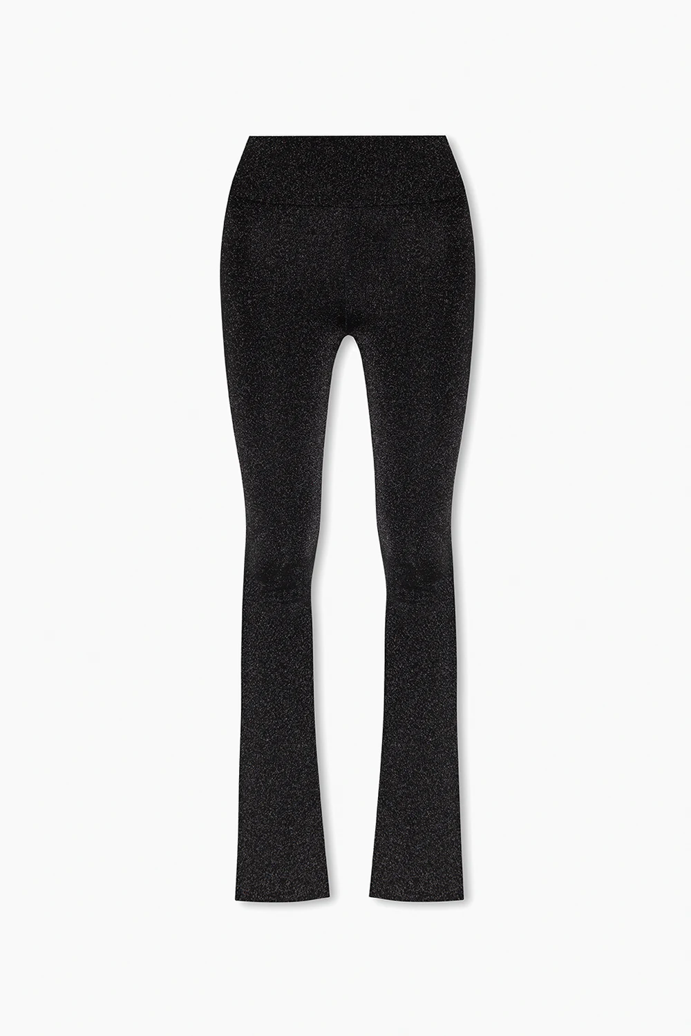 Trousers with lurex threads