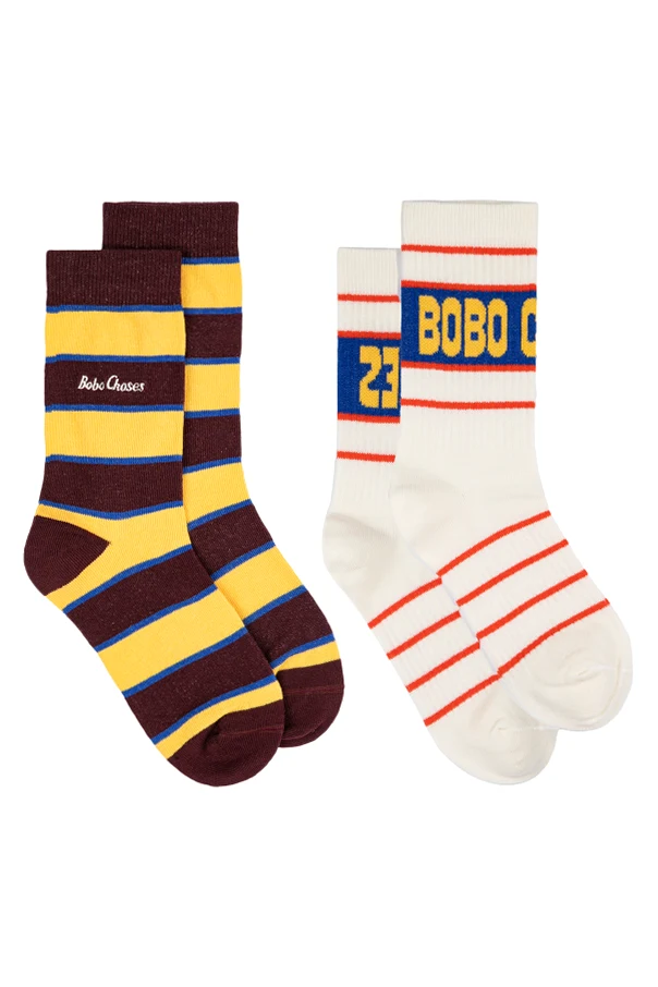 MEHRFARBIG 2er-Pack Baumwollsocken