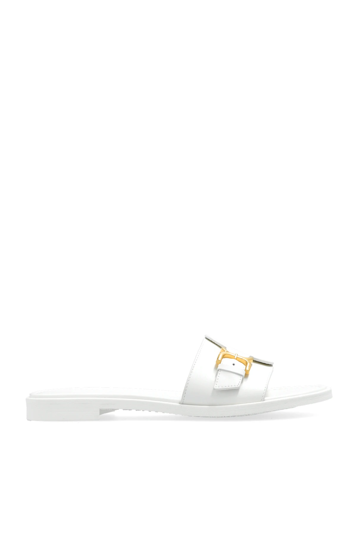 ‘Marcie’ leather slides