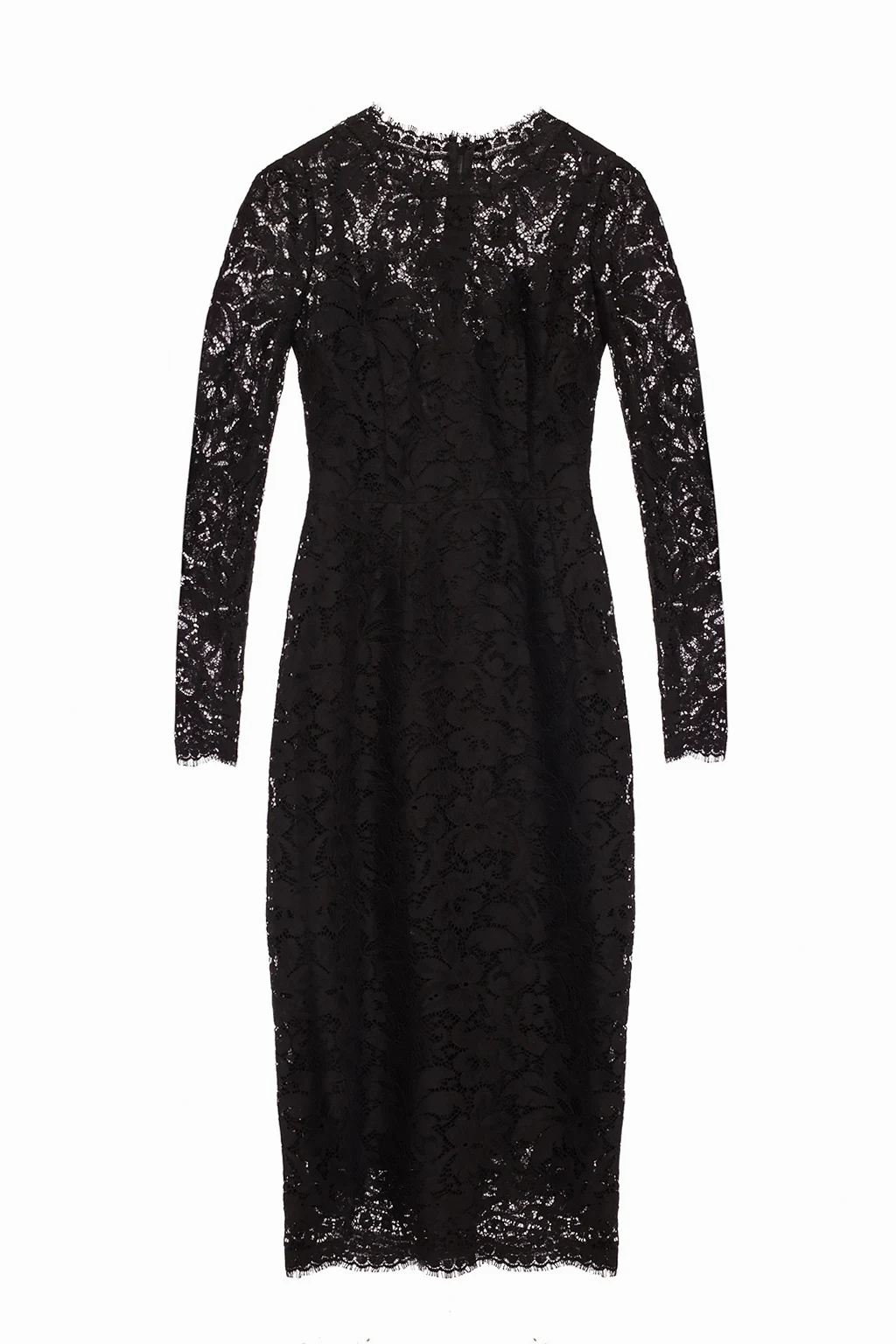 Floral motif lace dress