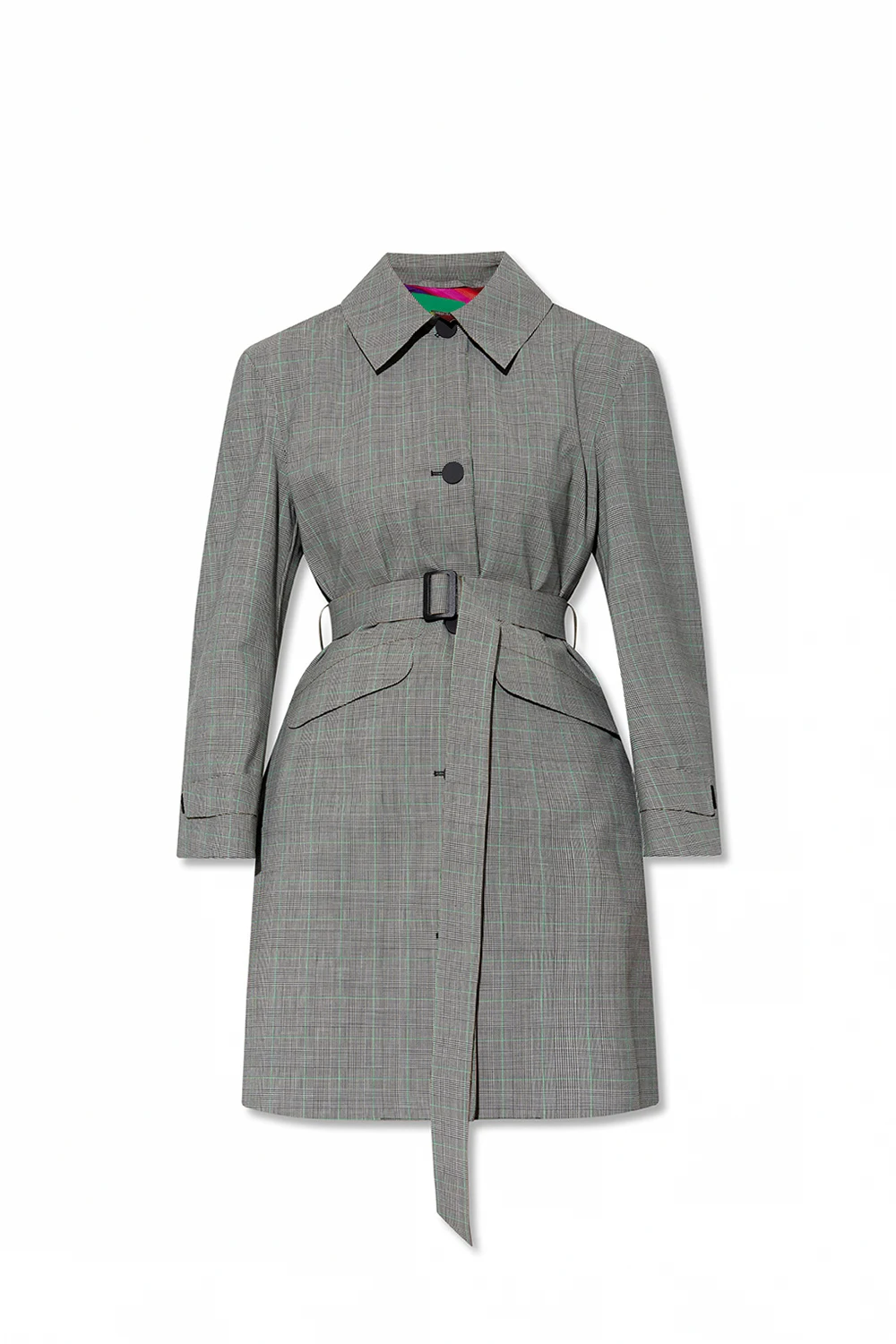 Checked coat